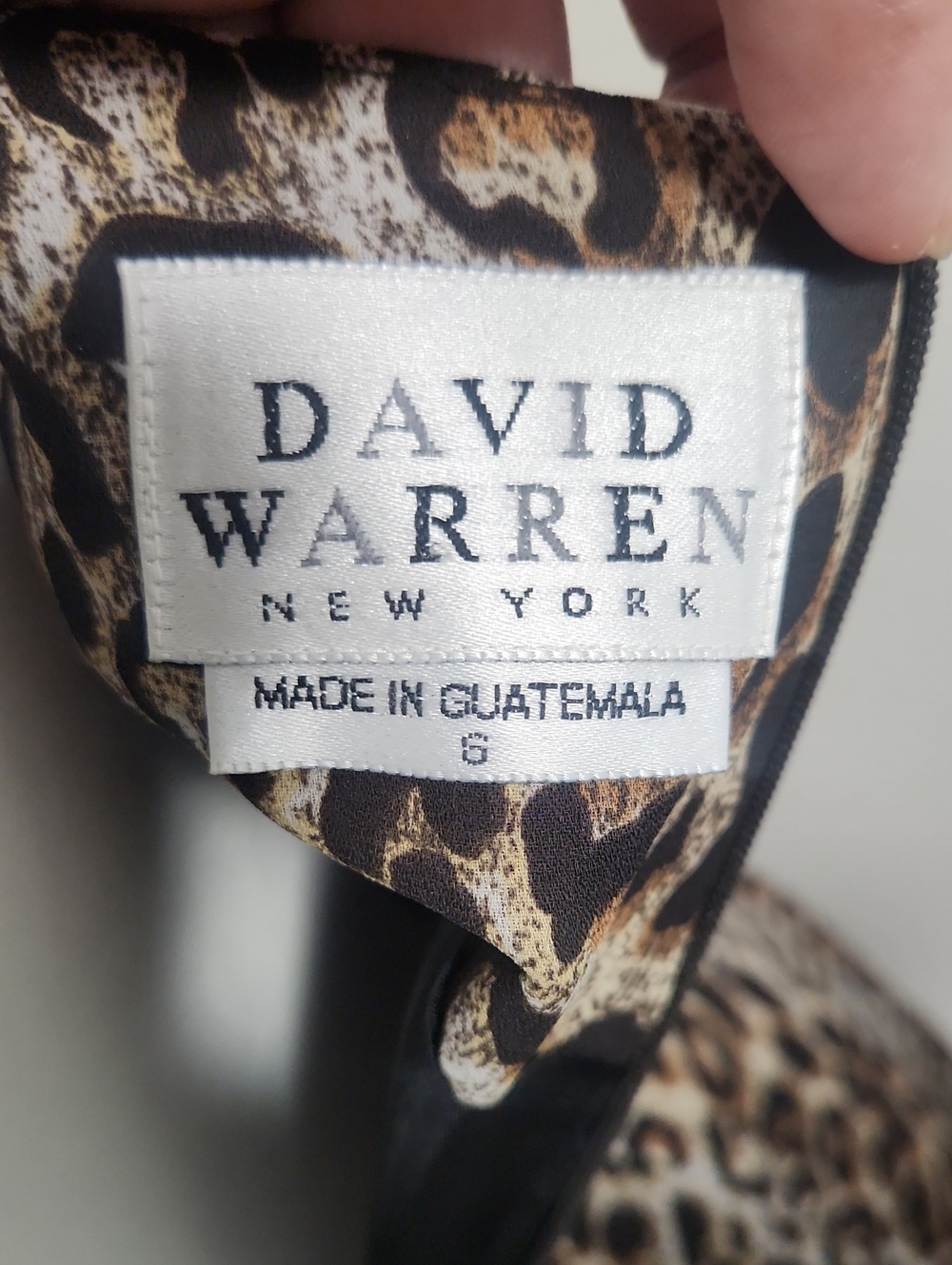 Vintage David Warren Cheetah Print Siren Dress - Picture 6 of 7